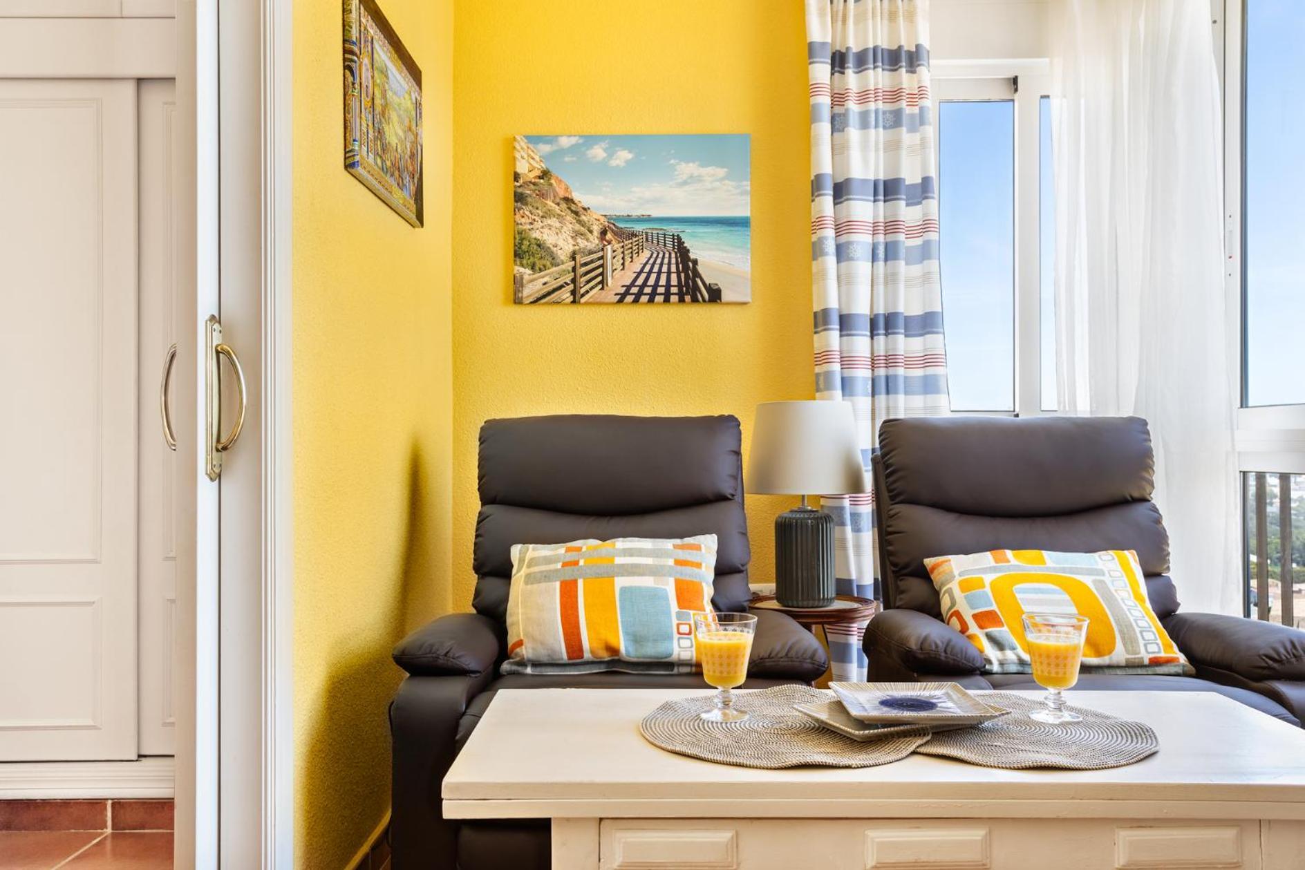 Cosy, Seaview Apartment, Close To Beach And Bars -Edificio Rhin カンポアモル エクステリア 写真